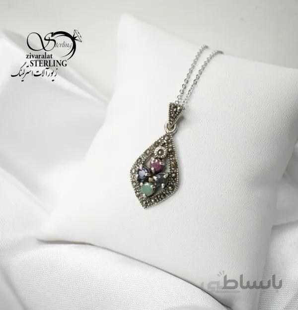 گردنبند نقره زنانه کد 180573