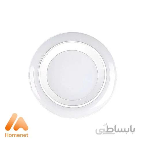 چراغ سقفی توکار دور اکریلیک ای سی گرد 8 وات برند edc
