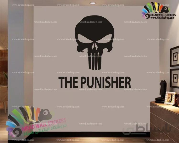 استیکر و برچسب دیواری اسکلت مجازات کننده THE PUNISHER WALLSTICKER کد h1521