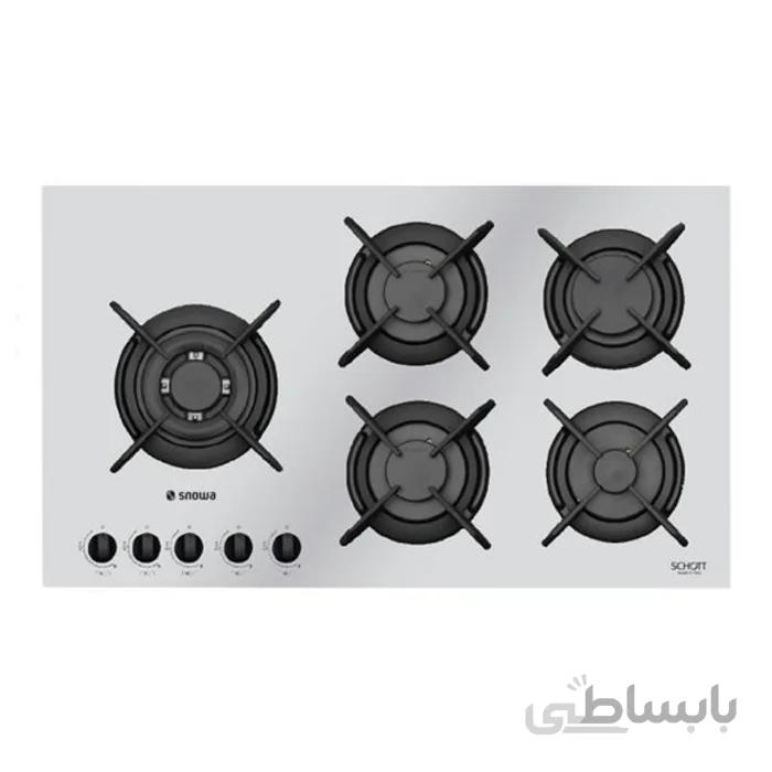 گاز شیشه ای اسنوا مدل SG 19573 سفید