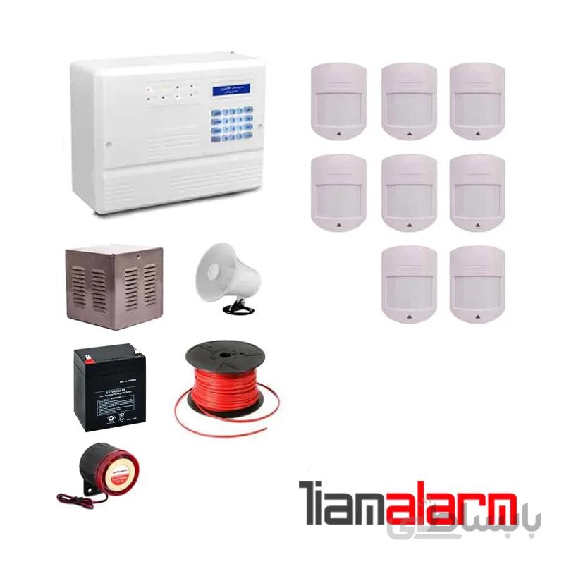 پکیج دزدگیر اماکن با سیم مدل فایروال سیم کارتی و تلفنی F10H68