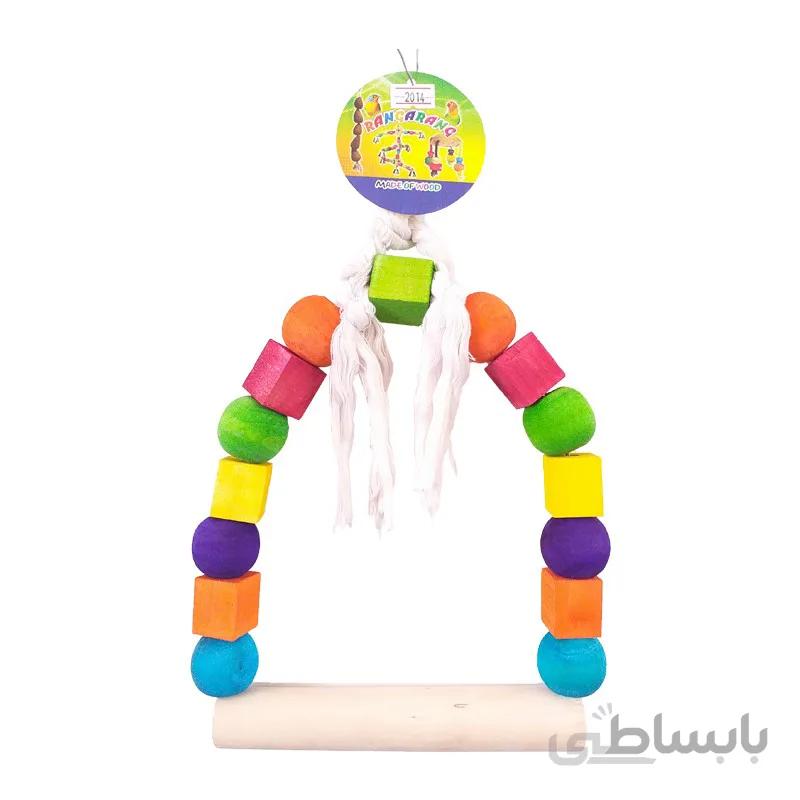 اسباب بازی تاب چوبی طوطی