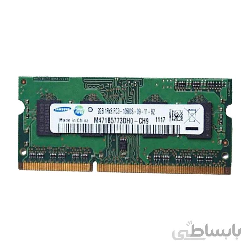 رم لپ تاپ سامسونگ مدل DDR3 10600 MHz PC3 ظرفیت 2 گیگابایت