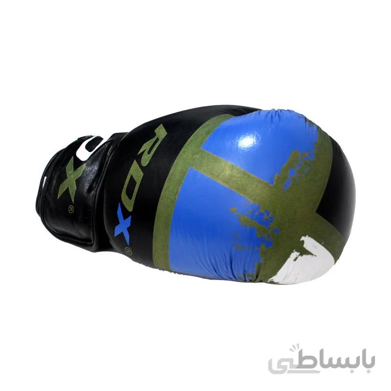 دستکش بوکس طرح RDX رنگ آبی_نقره ای