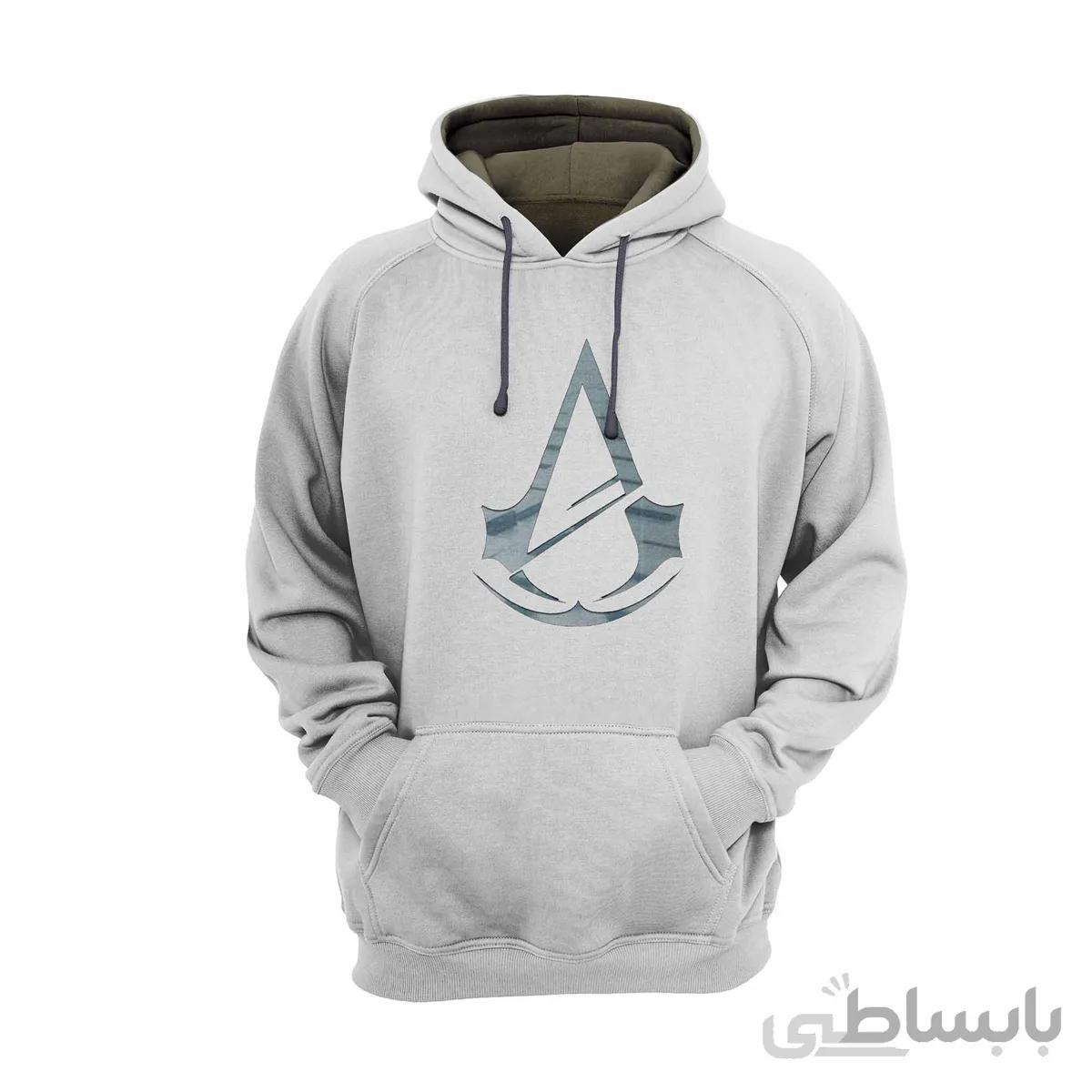هودی سفید طرح بازی assassin's creed