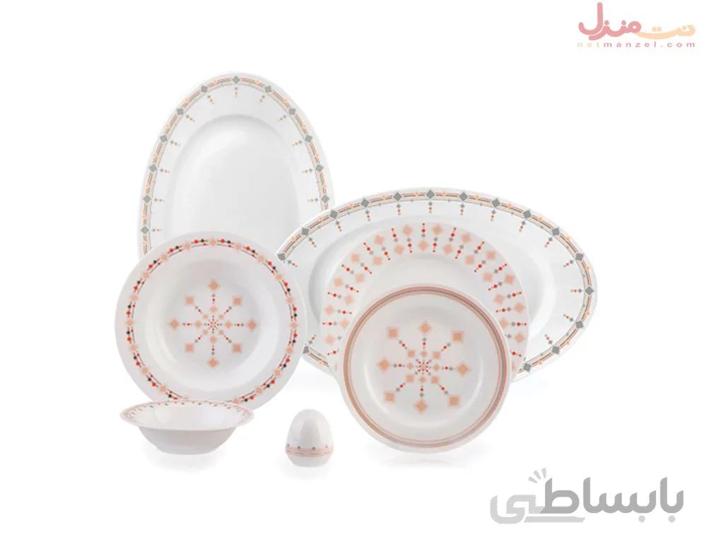 سرویس 28 پارچه چینی زرین سری ایتالیا اف مدل کاونتری درجه عالی
