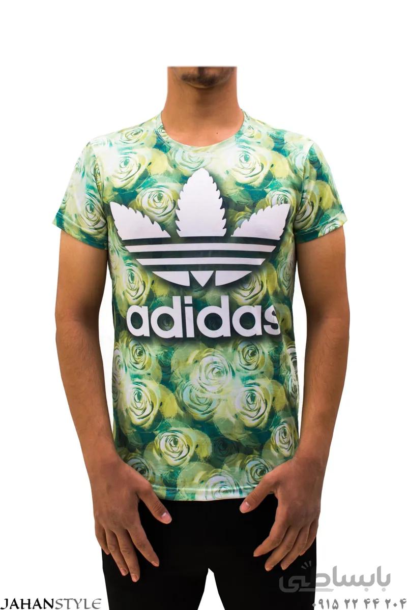 تیشرت پسرانه گلدار adidas طرح جدید