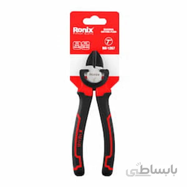 سیم چین رونیکس 7 اینچ سری مکسی مدل RH-1267 ا Ronix Cutting Pliers RH-1267