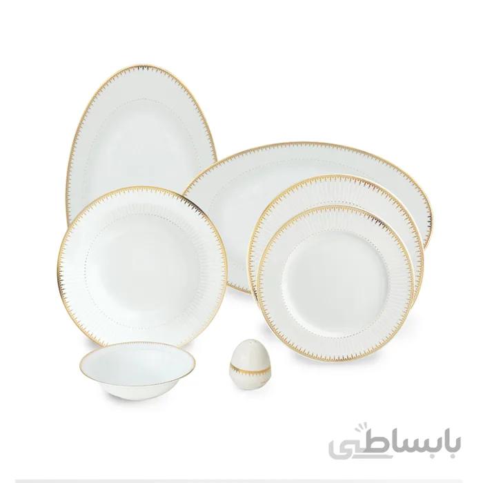 سرویس چینی ۲۸ پارچه چینی زرین سری ایتالیا اف مدل سپیدار