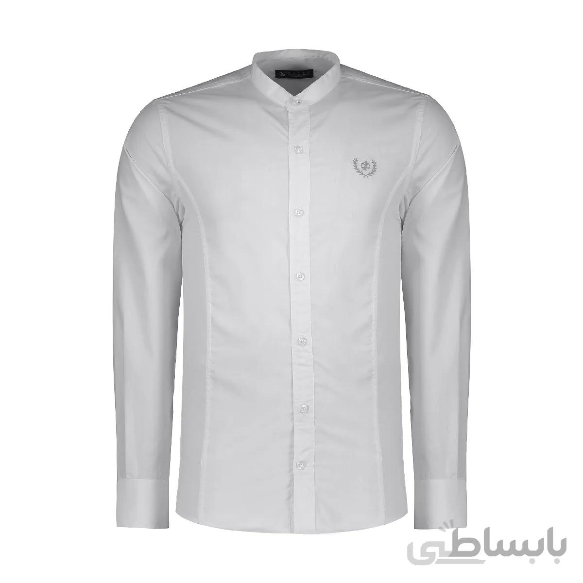 پیراهن آستین بلند مردانه یقه فرنچ کد 601194