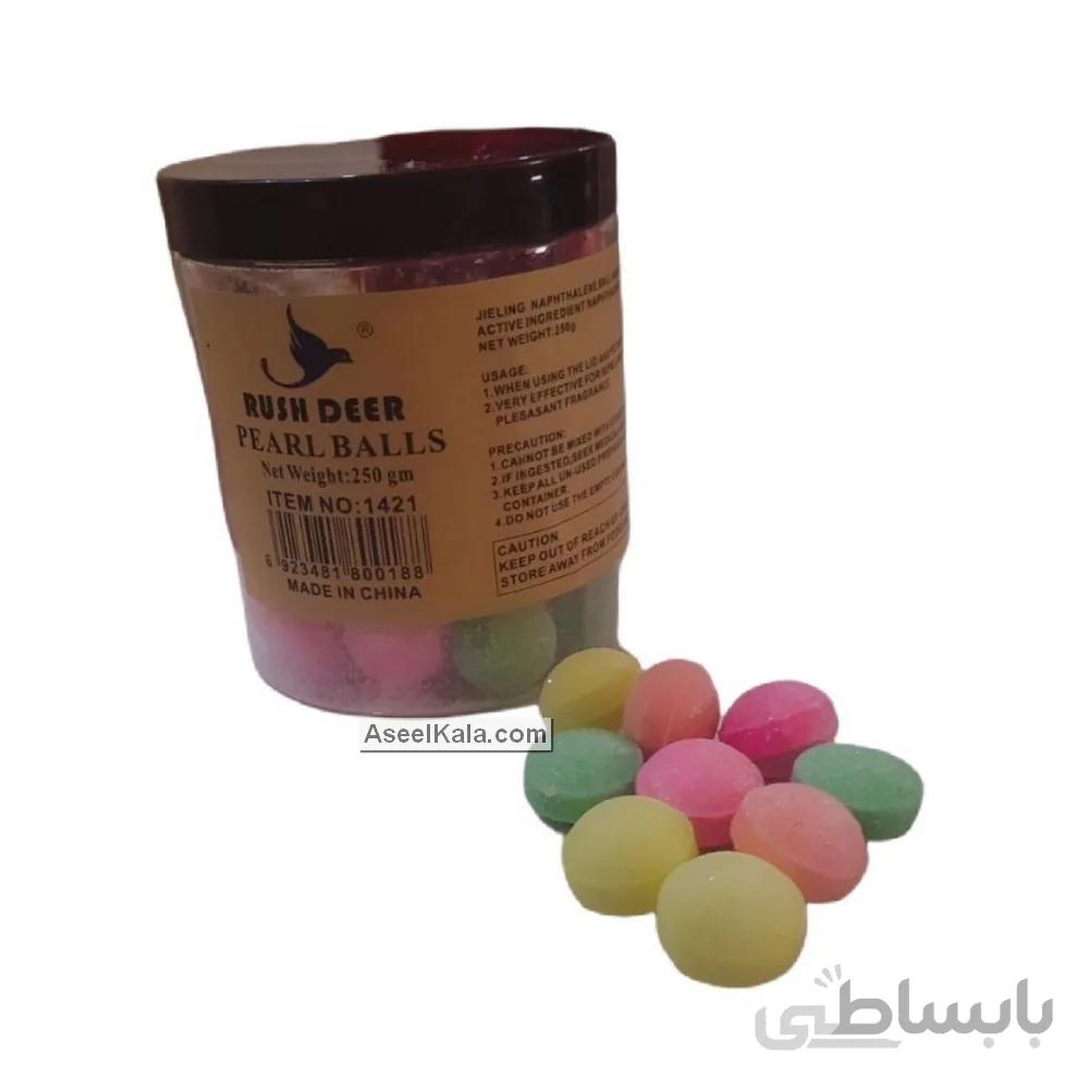 نفتالین خوشبو کننده راش دیر RUSH DEER قوطی 50 عددی وزن 250گرم