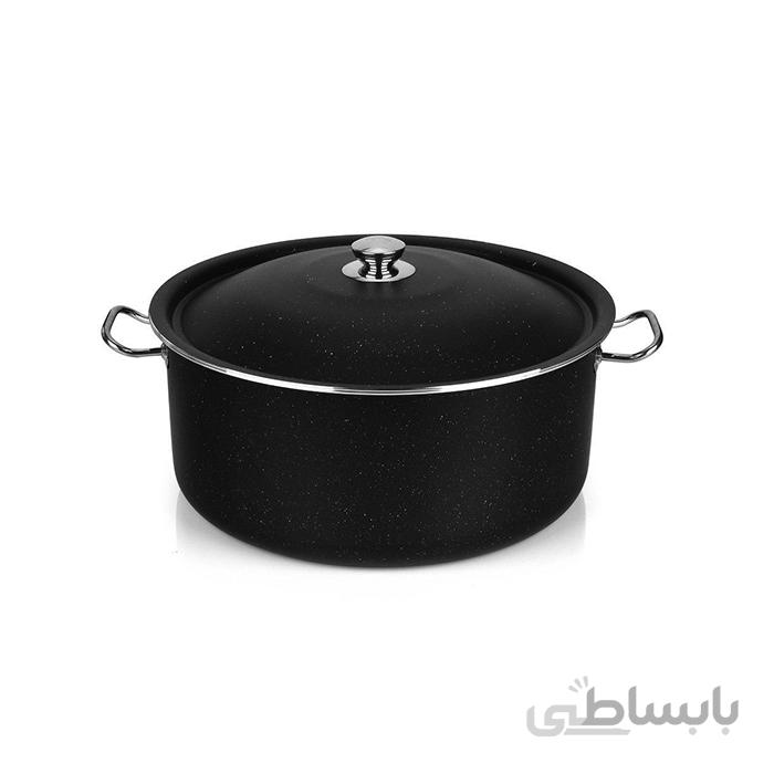 قابلمه گرانیتی سایز 40 تیارا با در آلومنیومی مدل Tiara TR-40ST