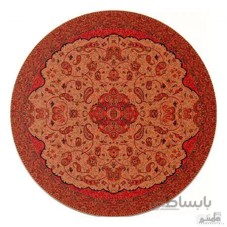 رومیزی گرد ترمه طرح شاه عباسی کد 833