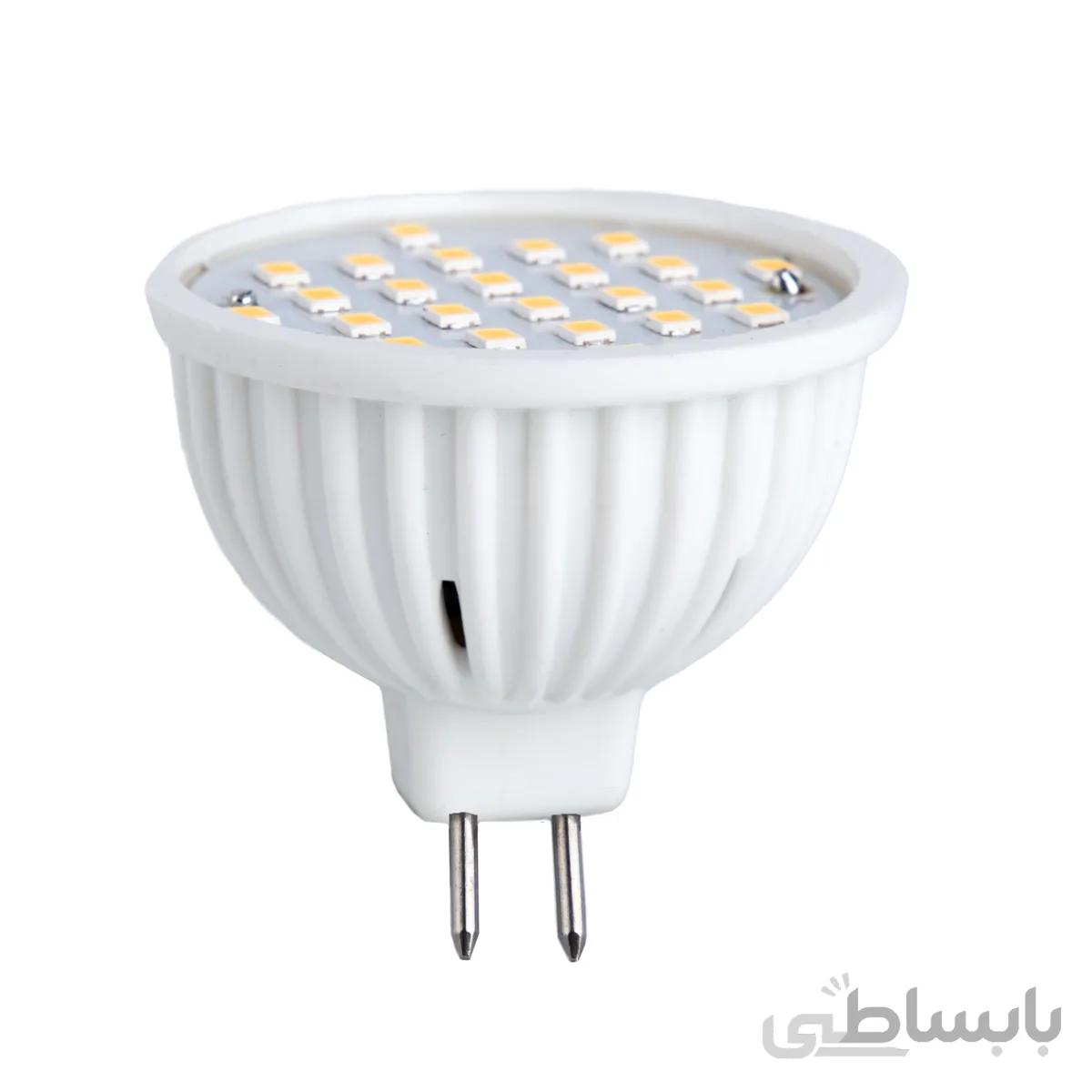 لامپ هالوژنی LED SMD وات 3 رهنما مدل MR16 پایه سوزنی