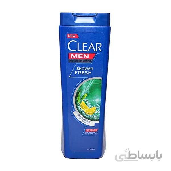 شامپو ضد شوره مردانه کلیر مدل Shower Fresh مناسب انواع مو حجم ۴۰۰ میل