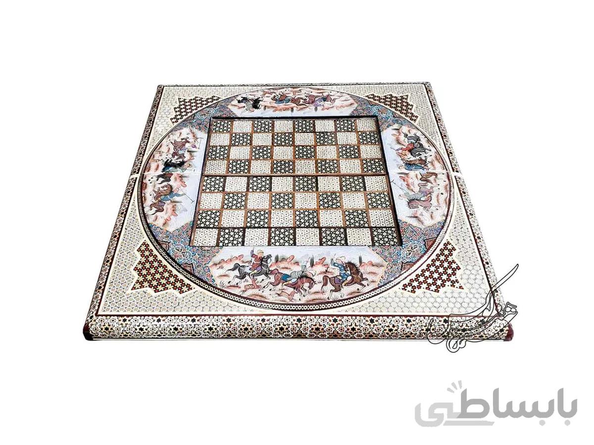 تخته نرد و صفحه شطرنج خاتمکاری لوکس