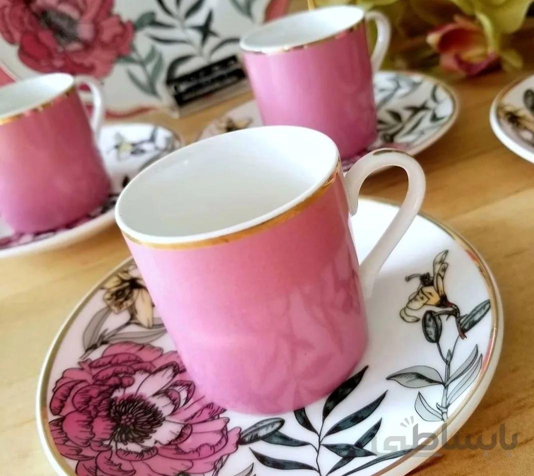 ست فنجان و نعلبکی قهوه خوری کد ۱۰۱۲۷۲
