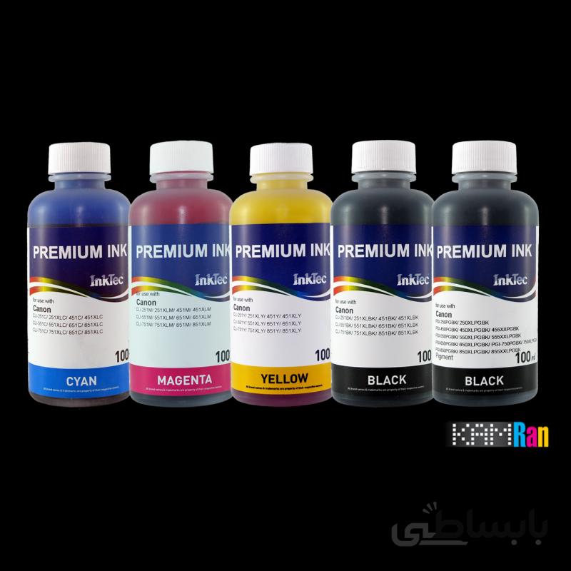 جوهر 100میلی لیتر اینک تک برای پرینترهای کانن سری کامل