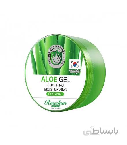 ژل مرطوب کننده صورت و بدن روشان آلوئه ورا aloe gel roushun