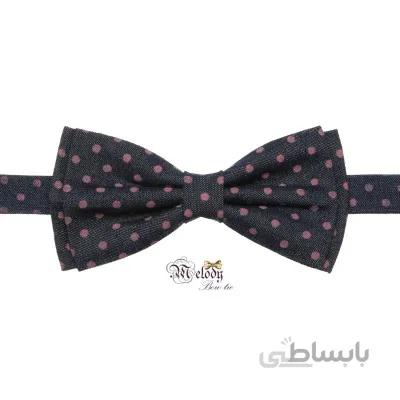 پاپیون سری مندو - مردانه (لی طرح خالدار صورتی)