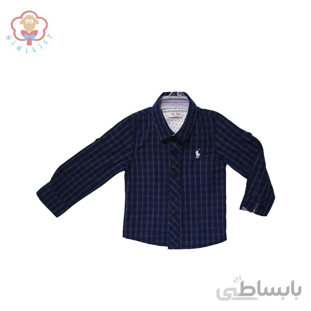 پیراهن چهارخونه نوزادی طرح POLO