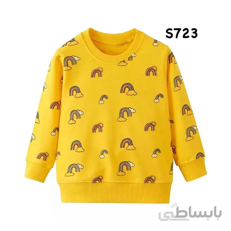 تیشرت بچگانه آستین بلند رنگین کمان