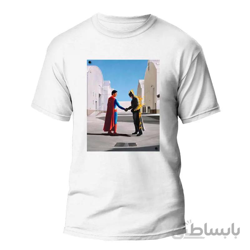 تیشرت طرح Wish you were here بتمن و سوپرمن