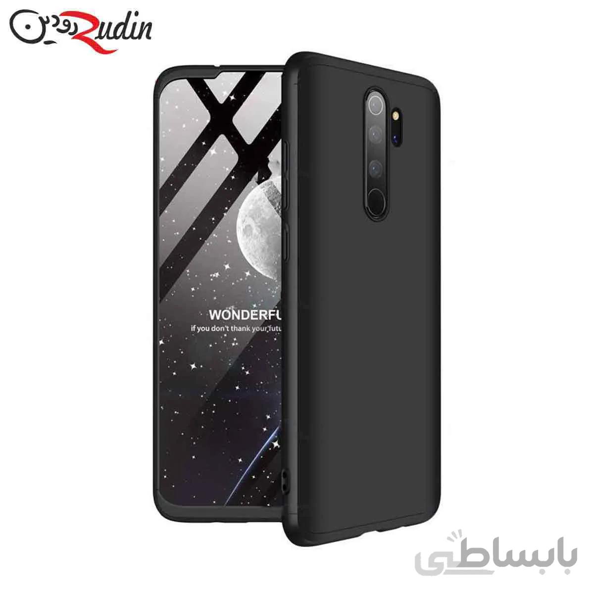 کاور ۳۶۰ درجه مدل GKK مناسب Redmi note 8 pro مشکی دور مشکی