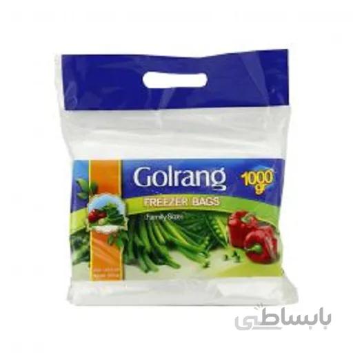 کیسه فریزر 1000 گرمی خانواده گلرنگ کارتن 12 عددی