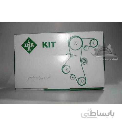 کیت بلبرینگ و تسمه تایم 114 دندانه پژو 405 INA