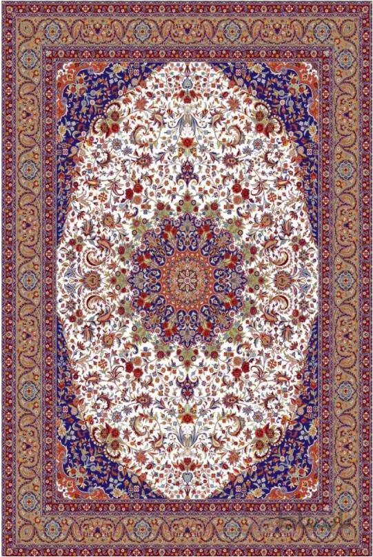 فرش ستاره کویر یزد کلکسیون شاهکار نوین طرح N-082-2501