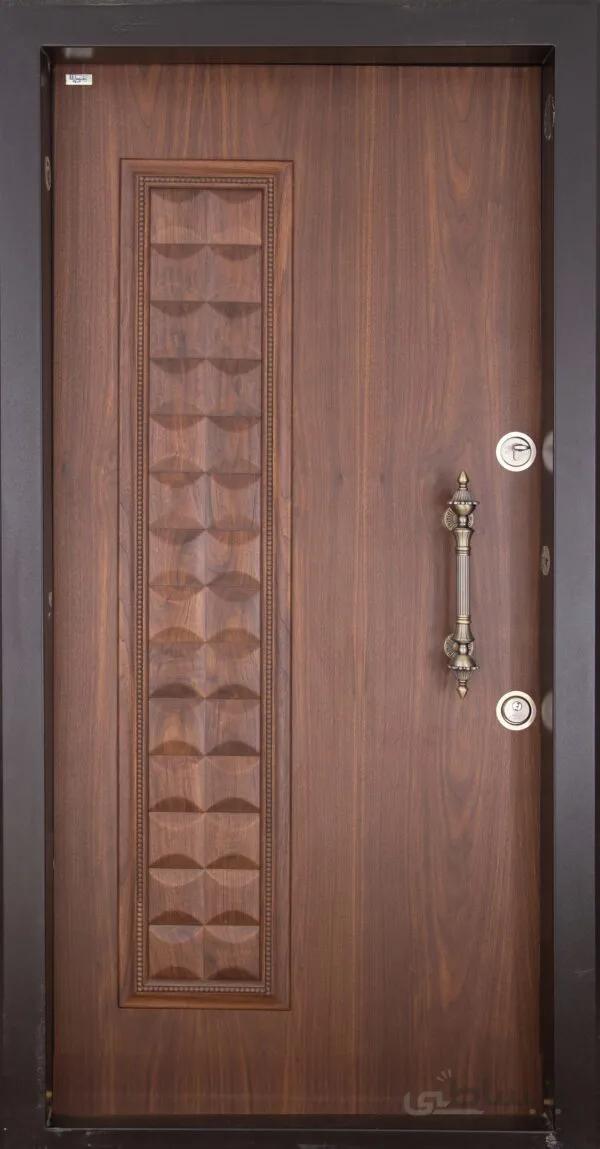 درب ضدسرقت سری برجسته کد 4136 گردوئی تیره / سایز 108