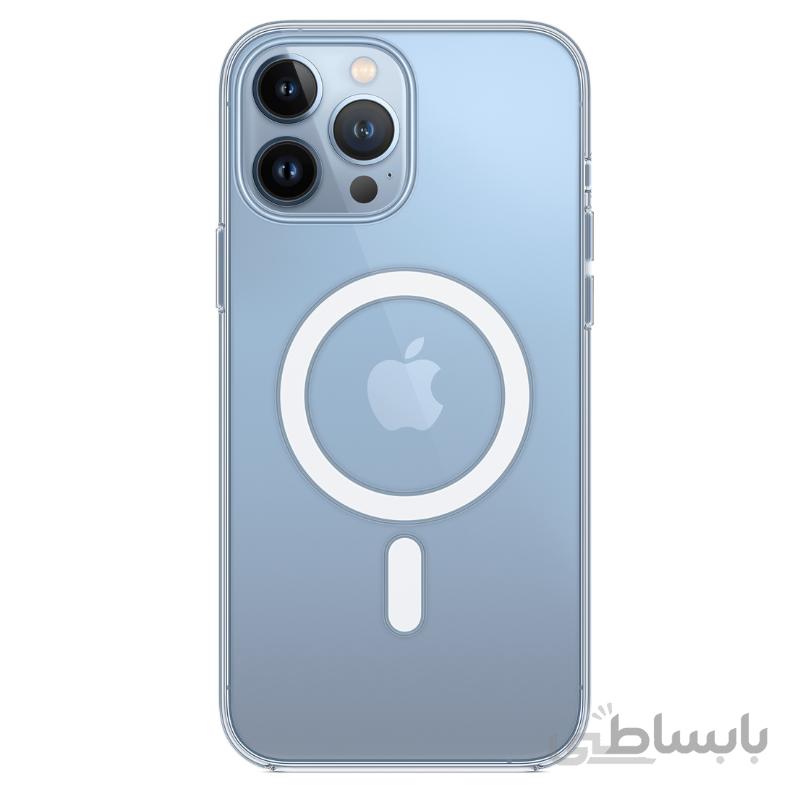قاب شفاف آیفون13پرومکس اپل مگ سیف دار اصلی ا iPhone 13 Pro Max Clear Case with MagSafe