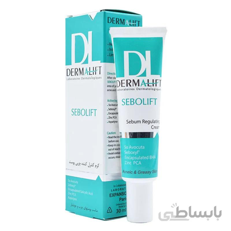 کرم ضد جوش سبولیفت درمالیفت ا Dermalift Sebolift Light Beige Tinted Anti Acne Cream