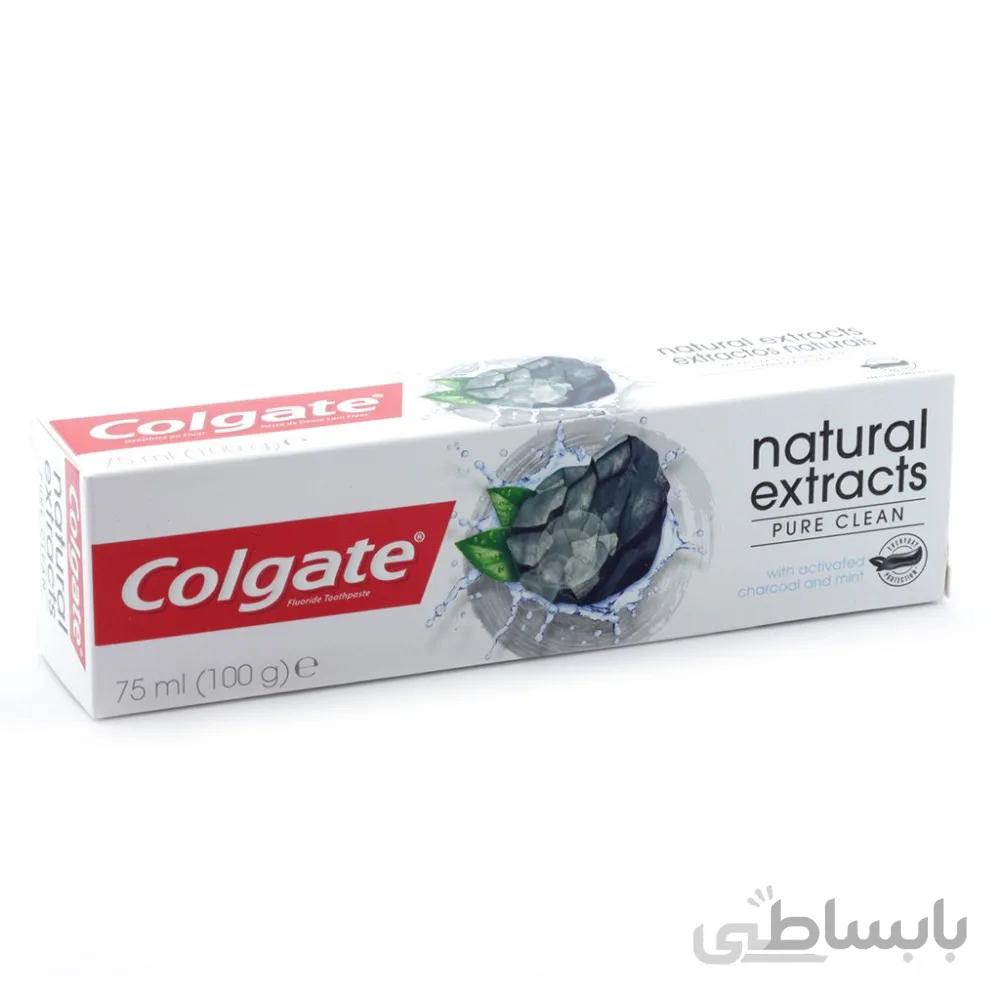 خمیر دندان کلگیت Colgate سری natural extracts مدل PURE CLEAN