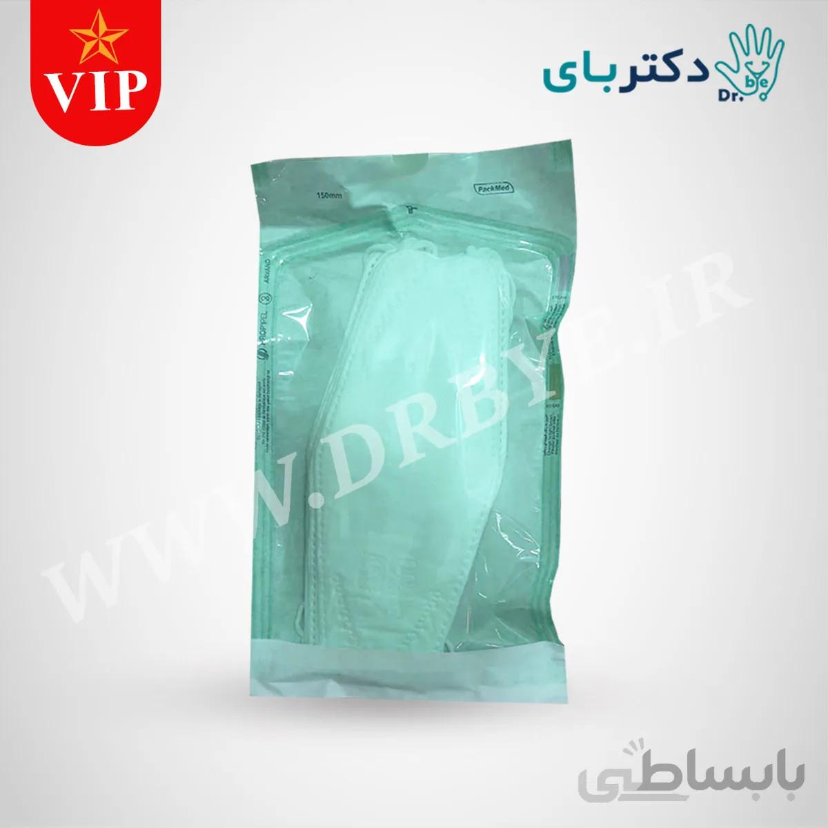 ماسک سه بعدی VIP لوگودار تنفسی استریل برند دکتربای رنگ سفید ا White Drbye VIP 3D Mask
