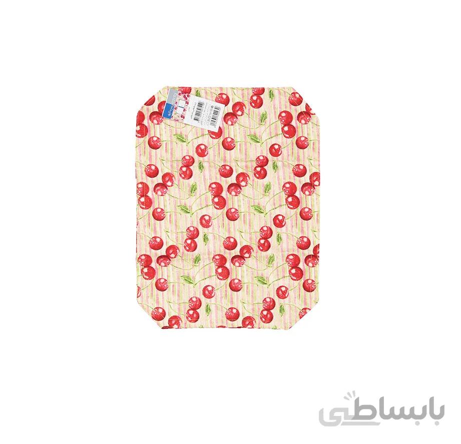 زیر بشقابی پارچه ای طرح گیلاس