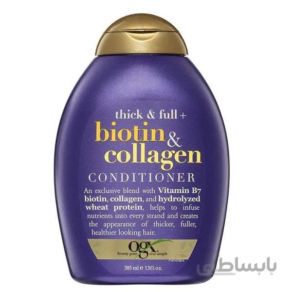 شامپو بیوتن و کلاژن او جی ایکس ogx biotin and collagen shampoo