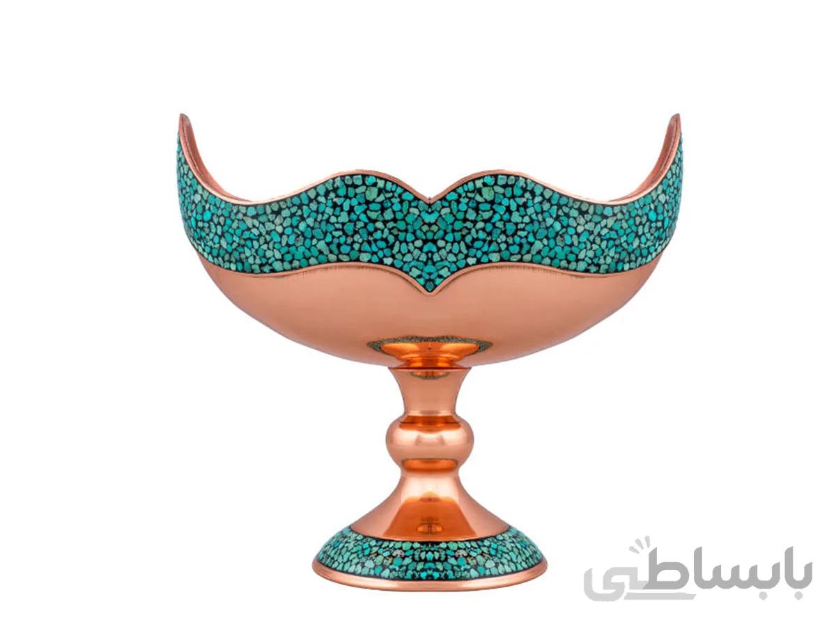کشکول فیروزه کوبی متوسط 20 سانتی