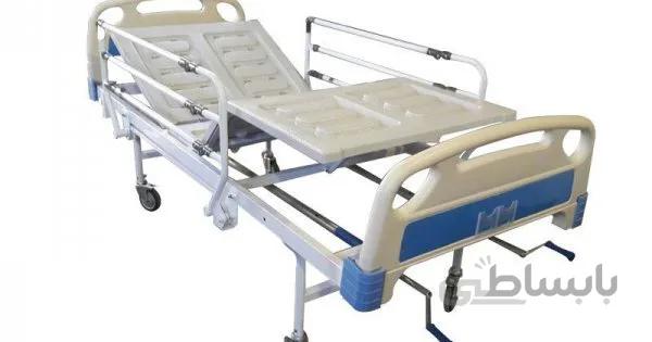 تخت بیمارستانی مکانیکی سه شکن تمام ABS