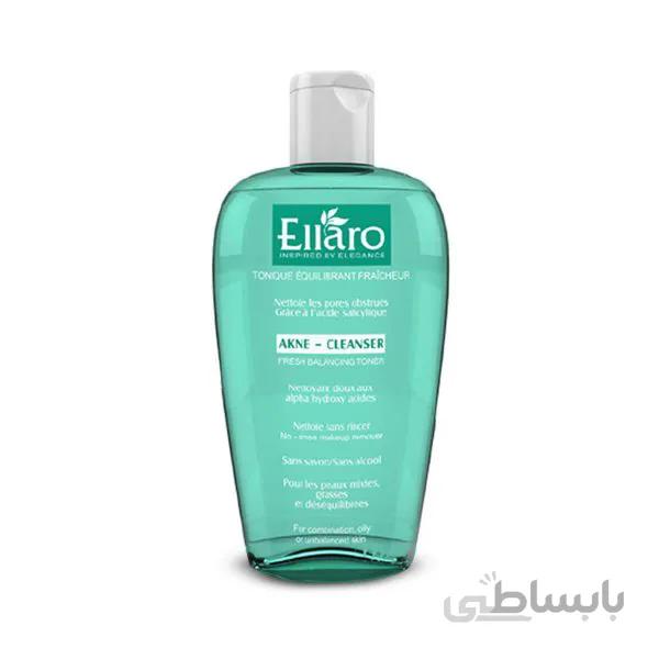 تونر پاک کننده صورت و آرایش فرش بالانسینگ الارو 200 میل ا Ellaro Fresh Balancing Toner 200ml کد 320033