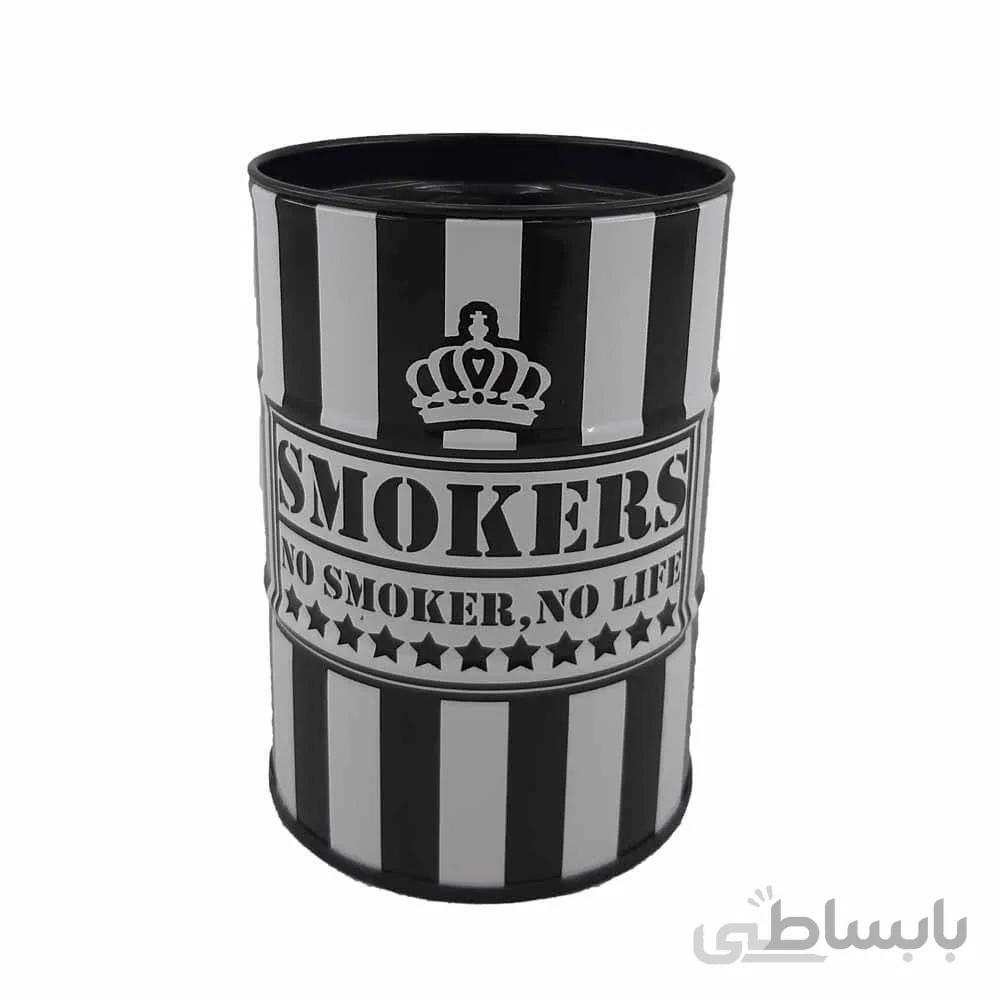 زیر سیگاری بشکه طرح NO SMOKERS