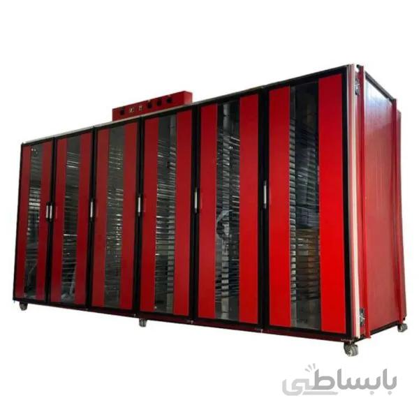 میوه خشک کن هواکروز 900 کیلو گازی 6 کابین