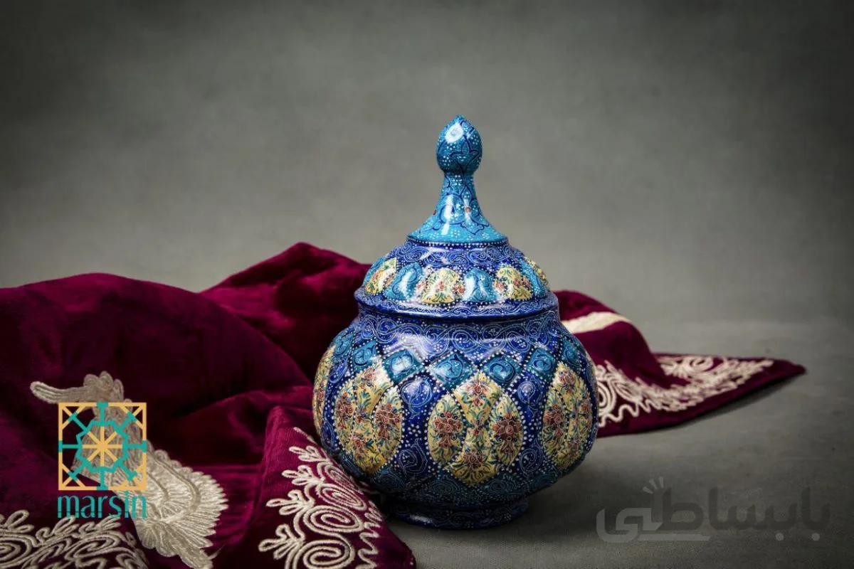 قندان بدون پایه میناکاری کد 24