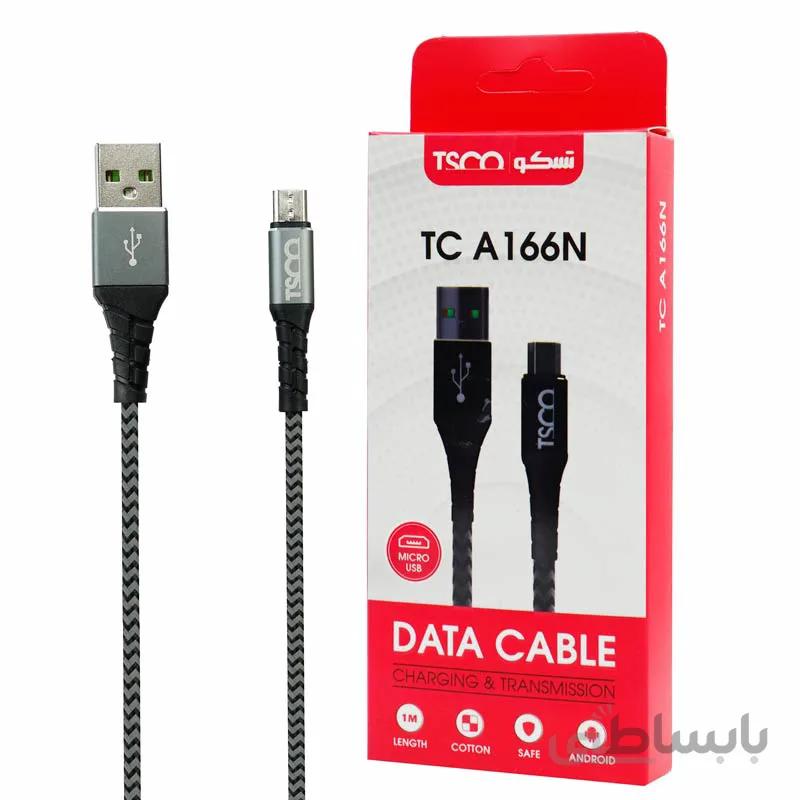 کابل میکرو یو اس بی TSCO TC A166N 2.1A 1m ا TSCO TC A166N 2.1A 1m Micro USB Cable