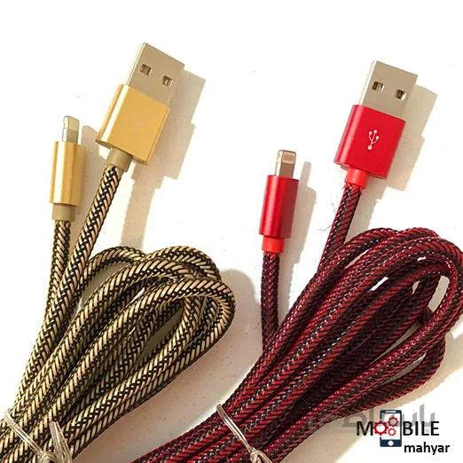 کابل تبدیل USB به لایتنینگ امی مدل MY-448 طول 2 متر