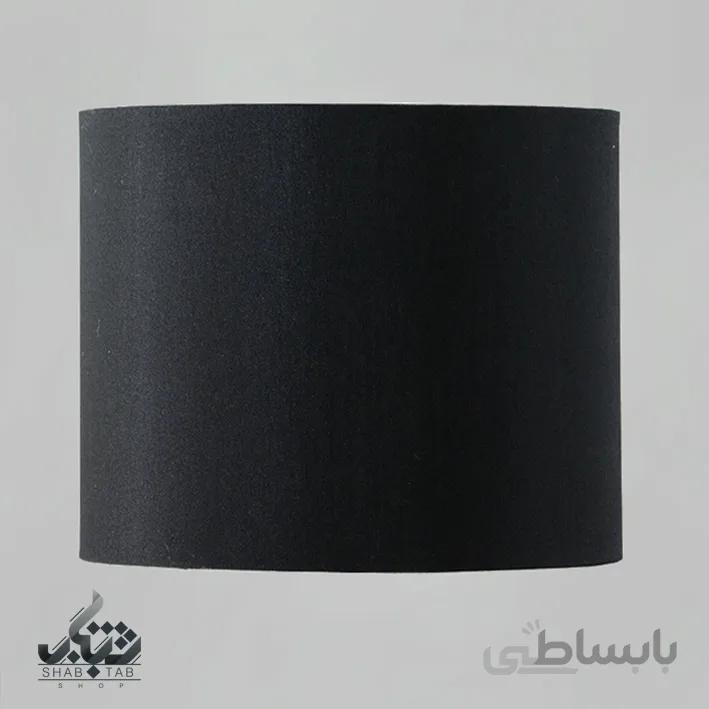 شید آباژور مدل طلقی استوانه سایز 25 مشکی – سرپیچ E27