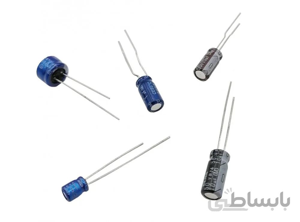 خازن الکترولیتی 3.3uF / 50V ژاپنی مارک ELNA