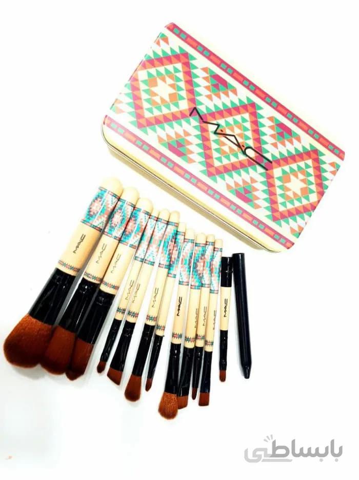 ست براش 12 تکه مک MAC طرح سنتی
