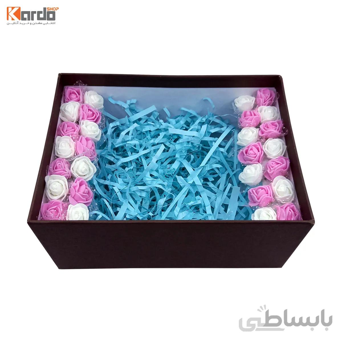 جعبه هدیه طرح مستطیل تزئین شده کد k1184